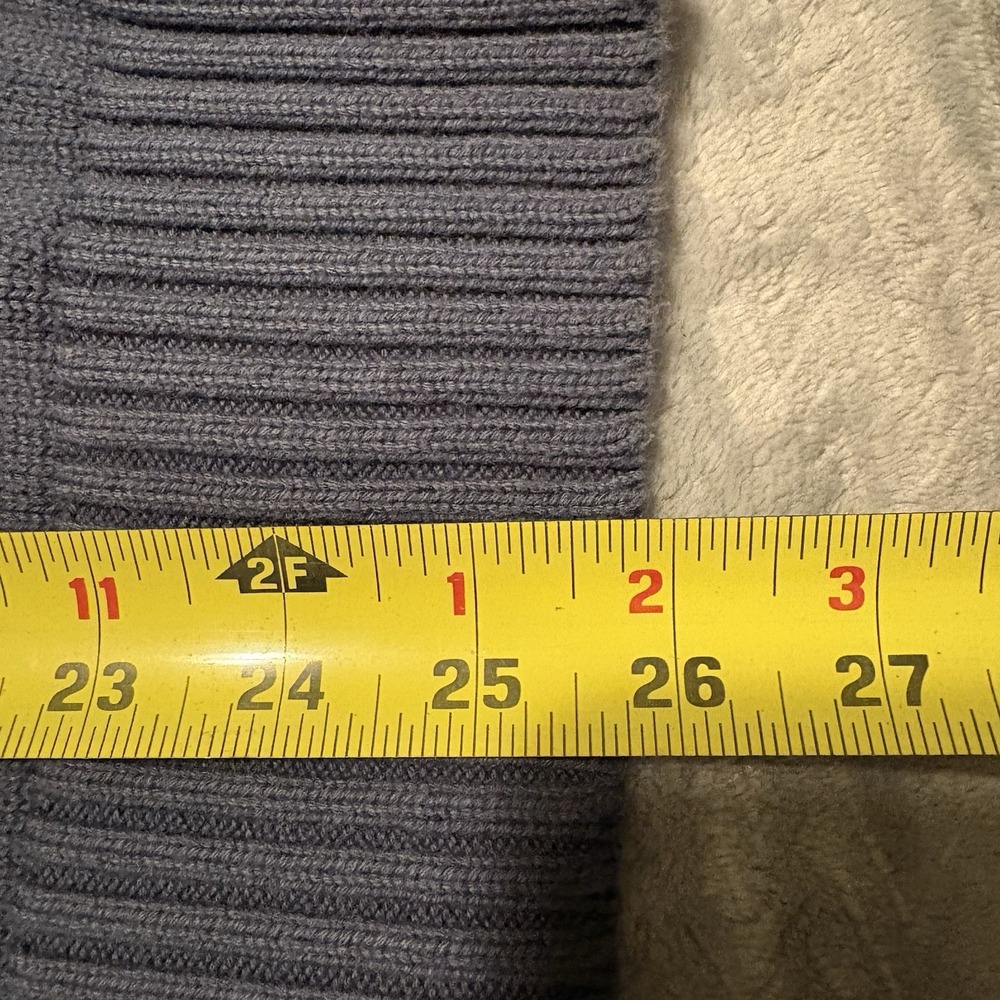 Eddie Bauer Sweater Men Medium Blue Turtleneck Quarter Zip Pull Over - Picture 16 of 16